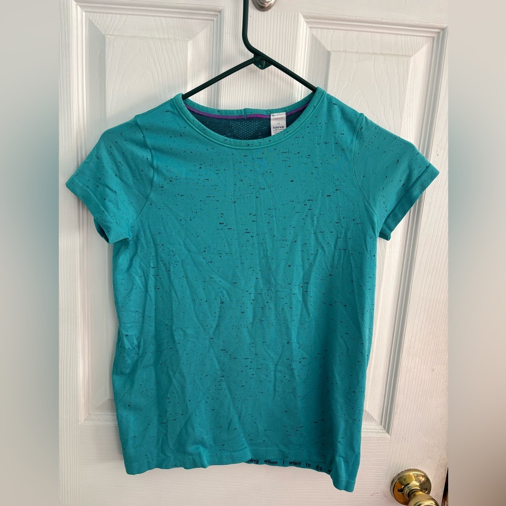 Ivivva Lululemon Teal short sleeve tee 12